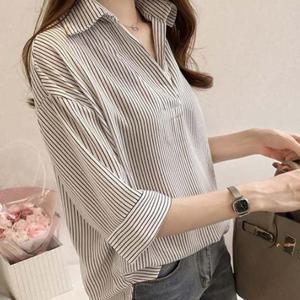 LEA-B133 V 스트라이프셔츠