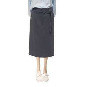 [숲]벨티드 H라인 미디스커트 (SB3TRM5)