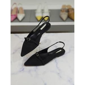 한슈 세이브존03 코젤 스웨이드 슬림코 슬링백 플랫 1.5cm AGHS775472krA