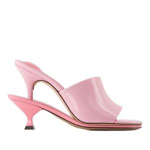 자크뮈스 핑크 스무스 가죽 오픈 토 뮬 243FO160 4036 410 LIGH