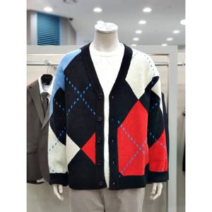 [파렌하이트]아가일 패턴 가디건 FJUCX8133 BK_DJ