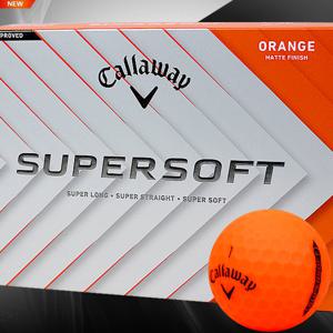 캘러웨이 25년 슈퍼 소프트 무광 골프공 오렌지 (1더즌 12알)