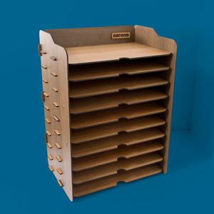 (나룸) TWD-008 DIY 가로 서류 수납함 10단 조립식문서함 서류박스 서류함 서류정리함 서류서랍 서류트레이