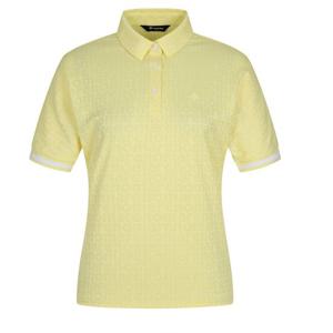 [레노마골프]25SS 여성 로고 자카드 카라 반팔 티셔츠 RWTPO6107