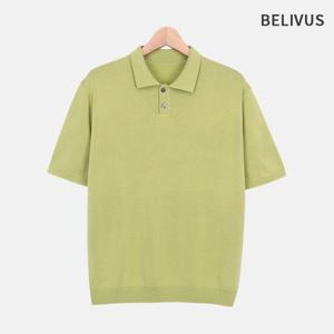 빌리버스 남자 카라 니트 반팔 티셔츠 BRE044