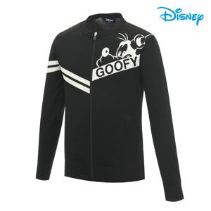 [디즈니골프]남성 배색 아트웍 라운드 니트 집업 가디건 DP1MKG001