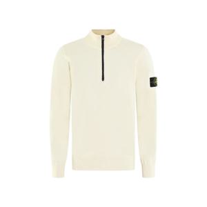 스톤아일랜드 하프 집업 니트 화이트 남성 K1S15 5100063 S00B2 V0093