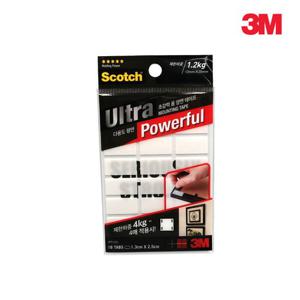 3M 다용도 폼 양면테이프 액자용 18매 UPT1325 양면테이프 테잎 양면테잎 가정용테이프 가정용양면테이프