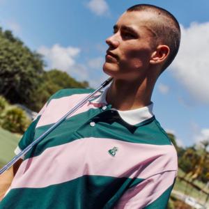 [먼싱웨어]남성 웨이브 카라 반팔티셔츠 라이트핑크(MQ221PTS42)