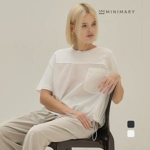 [미니마리] 밑단스트링포켓티셔츠 (MMA2TS10)