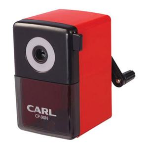 CARL 연필깎이 CP-90N 레드 탁상용연필깎이 펜슬샤프너 문구용연필깍이 사무용연필깎이 수동연필깎이 책상