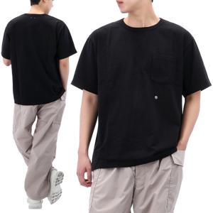 25SS 나나미카 쿨맥스 저지 포켓 반팔 티셔츠 S25SI114E BLACK