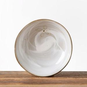 이천도자기 미색꽃 나물기 4호 16.9cm 찬기 그릇 아올다찬기 한식나물기 한정식그릇 한정식접시 찬기 반찬