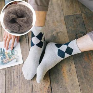따뜻한 겨울 무지 양말 5쌍 세트 긴목양말 패션 양말