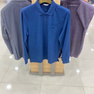 [크로커다일남성]피케조직 솔리드 베이직 요꼬 카라티 CDAABTP17