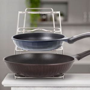 후라이팬정리대(일체형) 냄비거치대 주방 수납정리 랙 씽크대정리 요리팬정리대 주방정리 주방정리용품 후