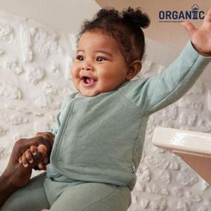 [쁘띠바또]쁘띠바또 베이비 오가닉 퀼티드 가디건 팬츠 상하복 (NTW41NS17F_TQ)