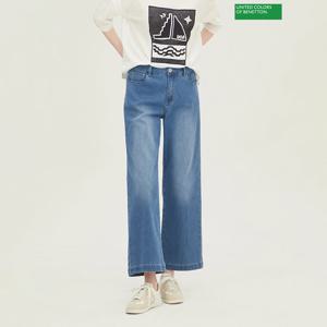 베네통 뒷밴딩 해지 통일자 데님 팬츠 BADPB6431