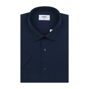 [레노마(셔츠)]서커 스판 네이비 일반핏반팔셔츠  RPUSG0207DN