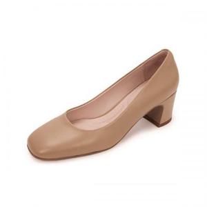 [무크] 여성 스퀘어 드레스 구두 5M 베이지 블랙 522101