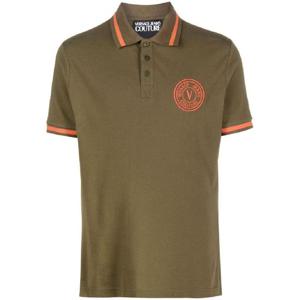 25 FW 베르사체진스꾸뛰르 로고 자수 폴로 셔츠 75GAGT07CJ01T TP432221132