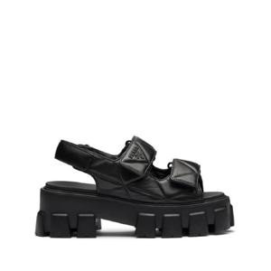 25 FW 프라다 모놀리스 퀼팅 레더 샌들 1X439NF055038 TP432054985