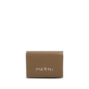 25 FW 마르니 로고 자수 가죽 지갑 PFMO0105U0P6533 TP432199291