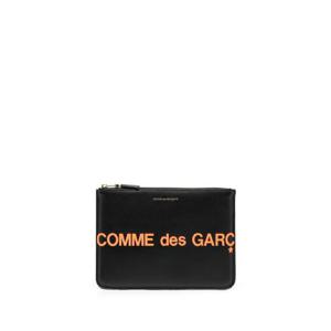 25 FW 꼼데가르송 로고 프린트 가죽 지갑 SA5100HL2ORANGE TP432318791