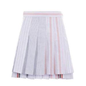 Thom Browne Funmix 스트라이프 옥스포드 4 바 미니 플리츠 스커트 FGC998FF0526 825 TP941292264