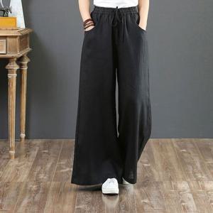 와이드핏 밴딩바지 린넨팬츠 통바지 시원한 쿨팬츠