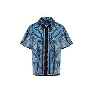 Etro 페이즐리 프린트 반소매 셔츠 MRIC001399SP5A8 X0883 TP941498240