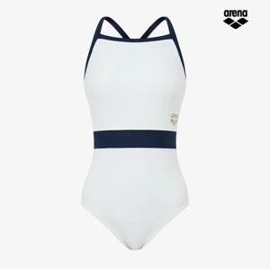 아레나 마린 플레이어 원피스 싱글 크로스 스트랩백 A5BL1LO04 WHT