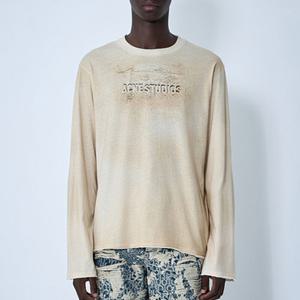 26 SS 그래픽 로고 프린트 크루넥 워싱 코튼 저지 긴팔 CL0361 AE0