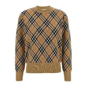 버버리 체크 프린트 울 스웨터 8110514 SANDIPCHECK