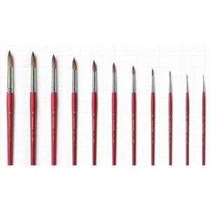아트박스/호사문구 [화홍] 수채화붓 771R/F 환붓/평붓 6본세트