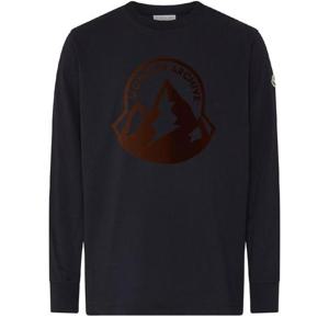 25 FW 몽클레어 여성 프린트 롱 슬리브 티셔츠 navy MC13QUPQNAV1T1AA00 TP845208805