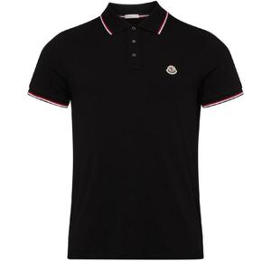 25 FW 몽클레어 여성 쇼트 슬리브 폴로 셔츠 black 2 MC1SEY42BC11T1AA01 TP828420584