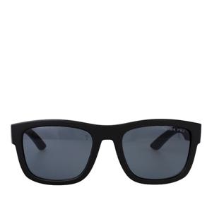 프라다 렉탱귤러 블랙 러버 선글라스 0PS 01ZS DG002G 56