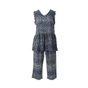 와코루 여성 시원한 민소매 레이온 잔꽃나염 파자마세트 WPA7177W