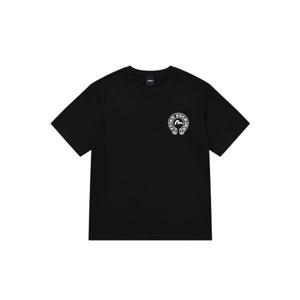 [에비수]영문 아치 반팔 티셔츠_EX2UTS907_BK