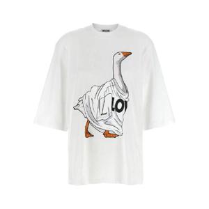 25 FW 모스키노 구스 프린트 크루 넥 티셔츠 J071555411001 TP439279178