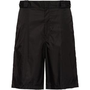 프라다 블랙 버뮤다 쇼츠 SPG32S182 1WQ8 F0002