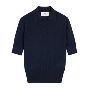 25 FW 아미 파리스 하트 에이 로고 폴로 셔츠 E25FPL166KN0066 TP434870521