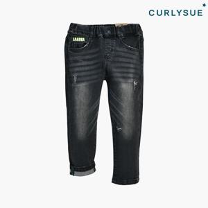 [컬리수]아동 블랙컷팅 슬림 데님 팬츠 CPF1GADN51