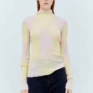 26 SS 버버리 Argyle 아가일 패턴 하이넥 스웨터 8081047 B8789