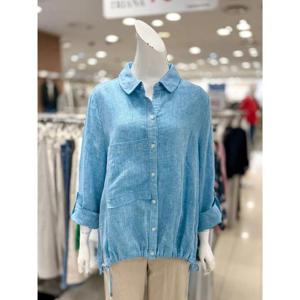 소고 세이브존01 소매 롤업 린넨 셔츠형 재킷 AI2GA08