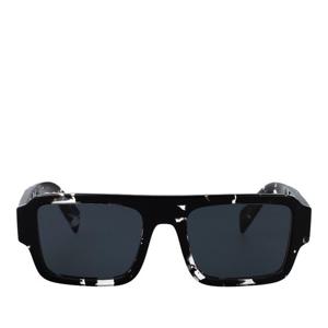 프라다 렉탱귤러 블랙 토르토이즈 선글라스 0PR A05S 15O70B 53