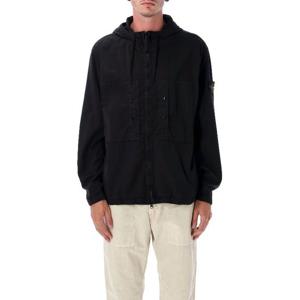 스톤아일랜드 블랙 후드 집업 재킷 S154100091S0010 V0029