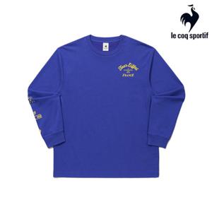 [르꼬끄] 남녀공용 유니 헤리티지 그래픽 루즈 긴팔티셔츠 QQ323LRL84_VBL