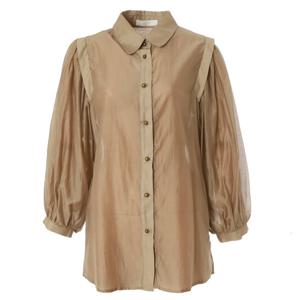 [에이비에프지]퍼프소매포인트 7부블라우스 APY5HB31G